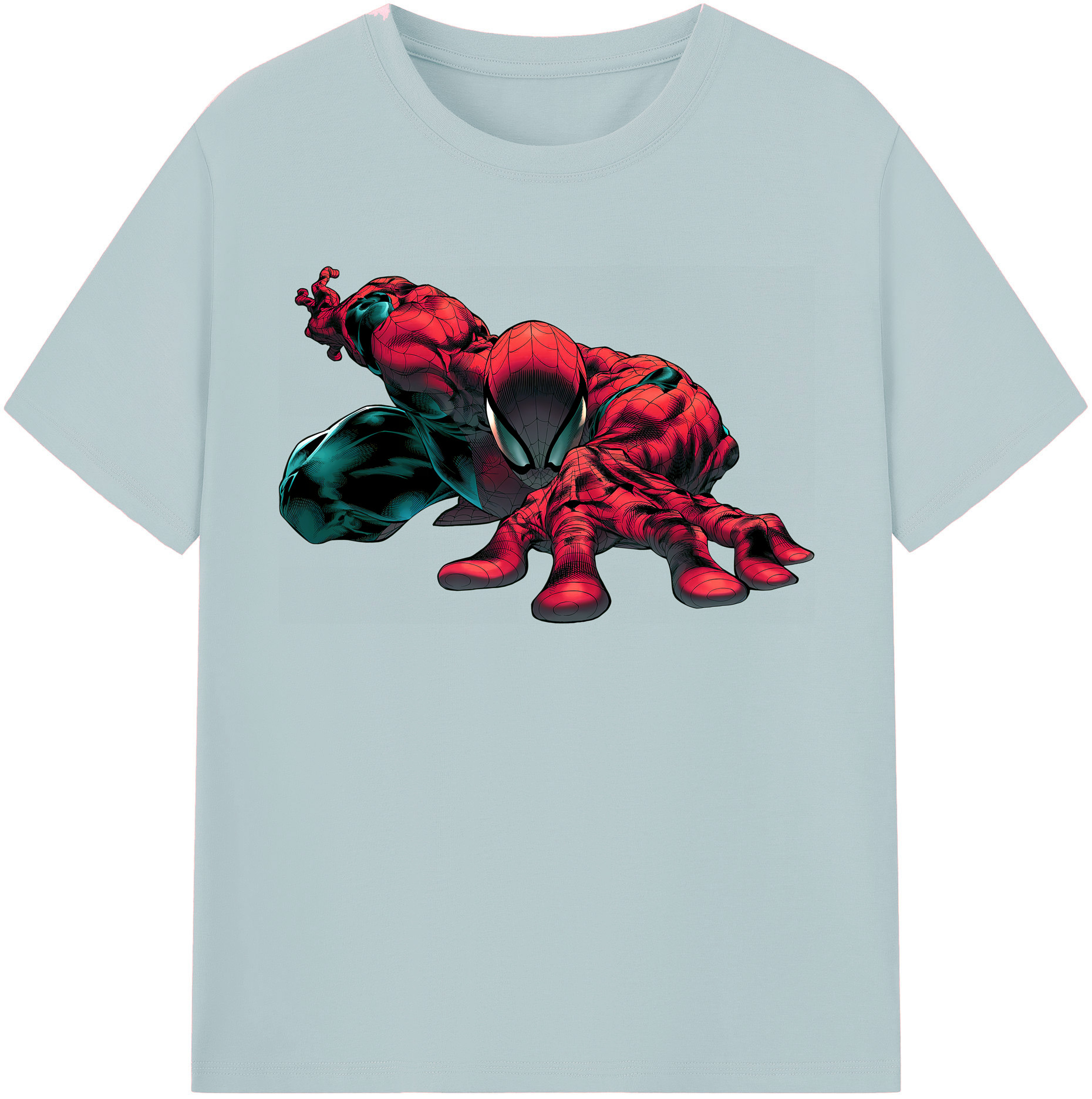 （画像用） Spider Man スパイダーマン 綿100％半袖Tシャツ（フロントプリント）